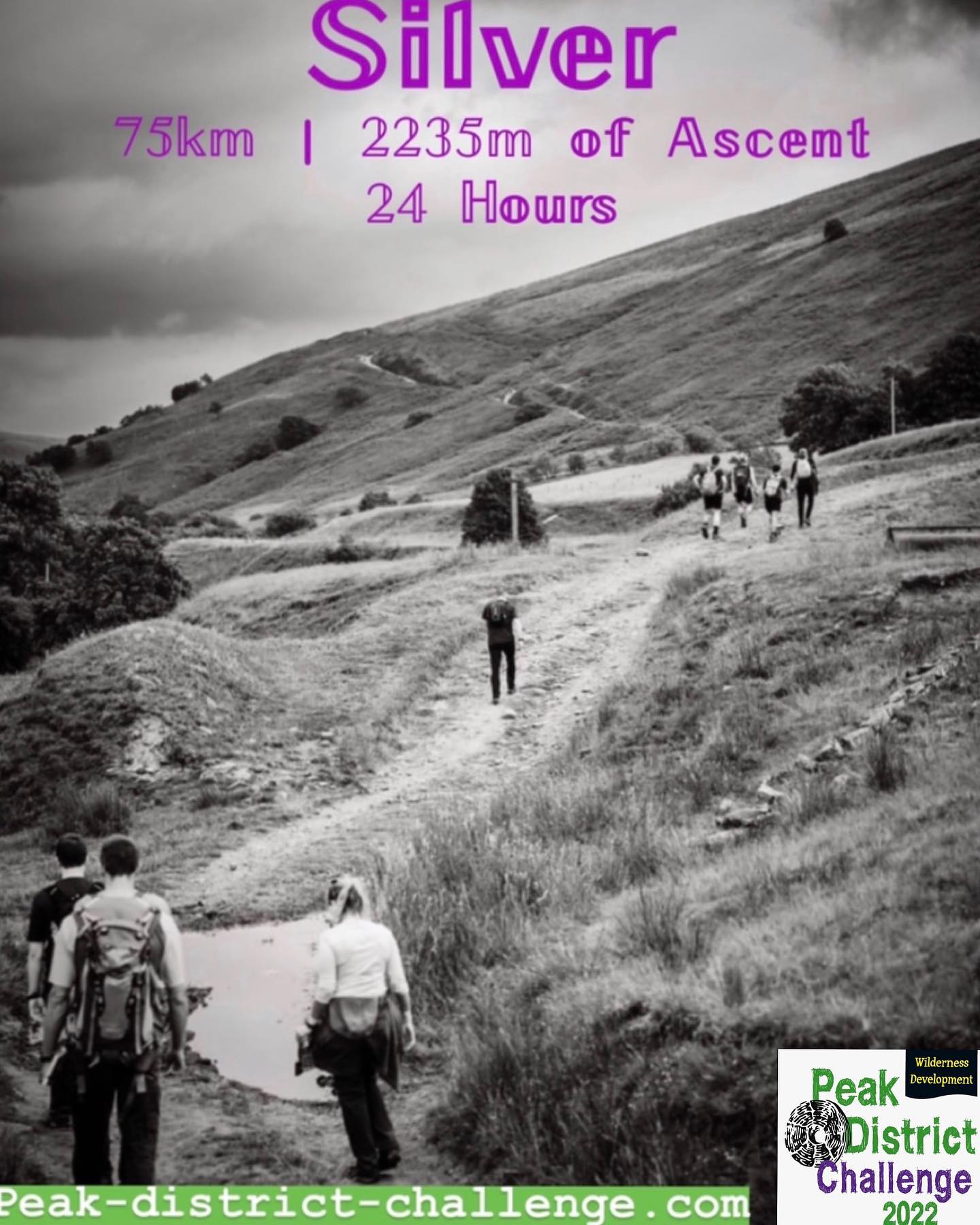 Register now for the Peak-District-Challenge.com 75km Silver Challenge for only £67 in total. 

B...