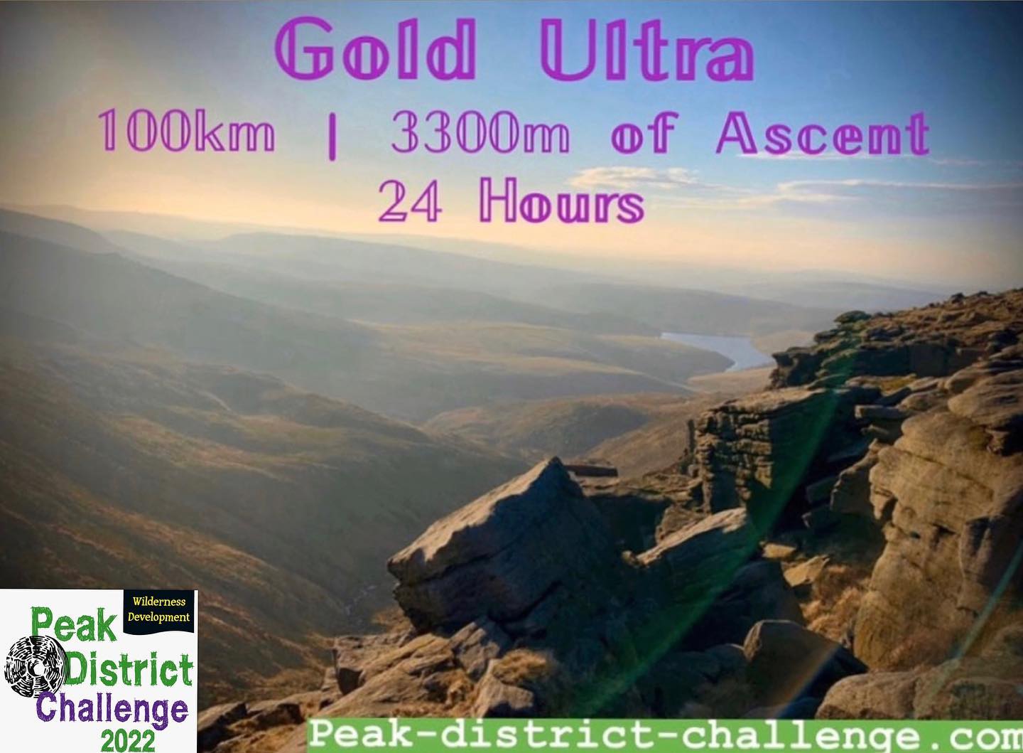 Register now for the Peak-District-Challenge.com 100km Gold Ultra Challenge for only £72 in total...
