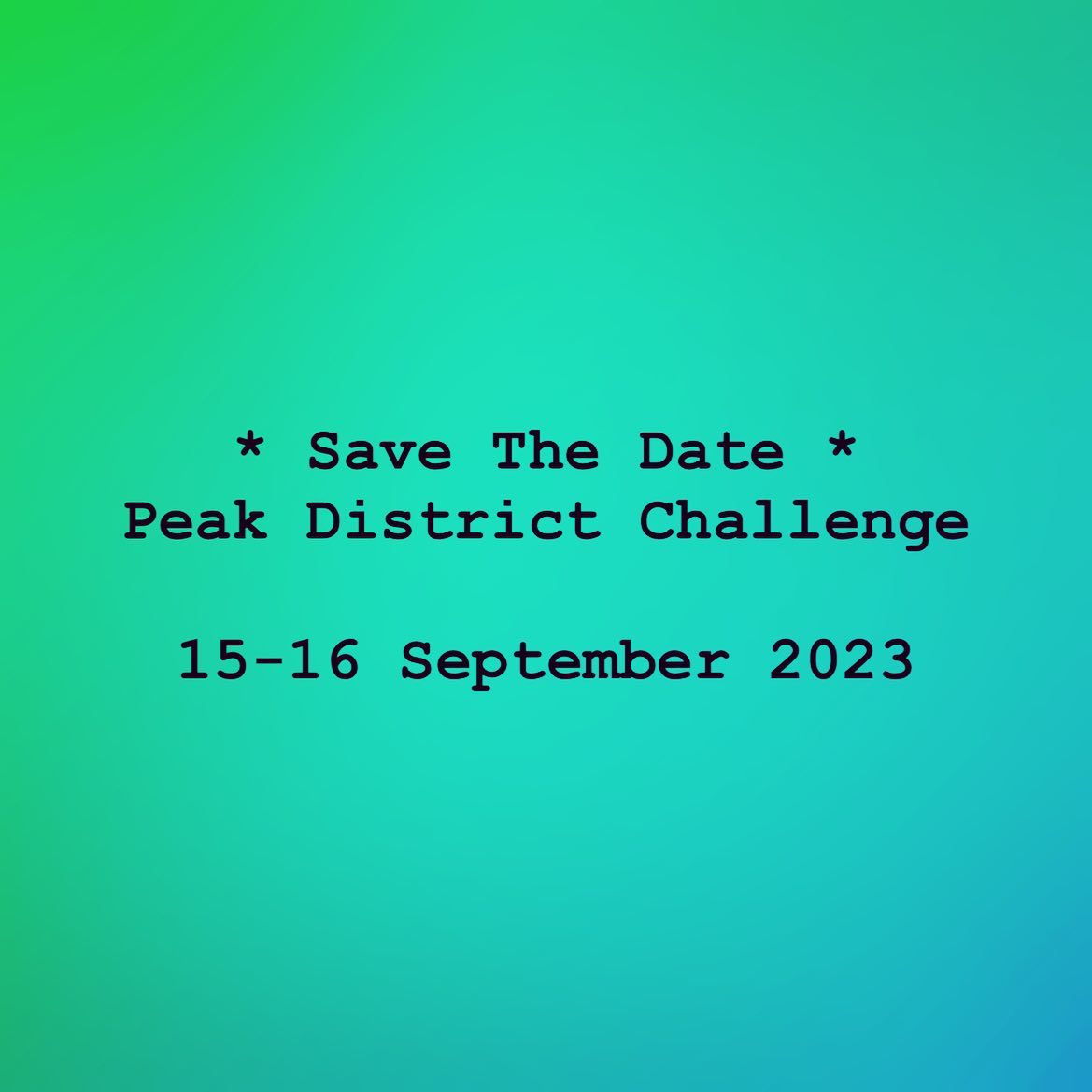 Peak District Challenge 2023 is taking place on 15-16 September! Sign up to our mailing list to b...