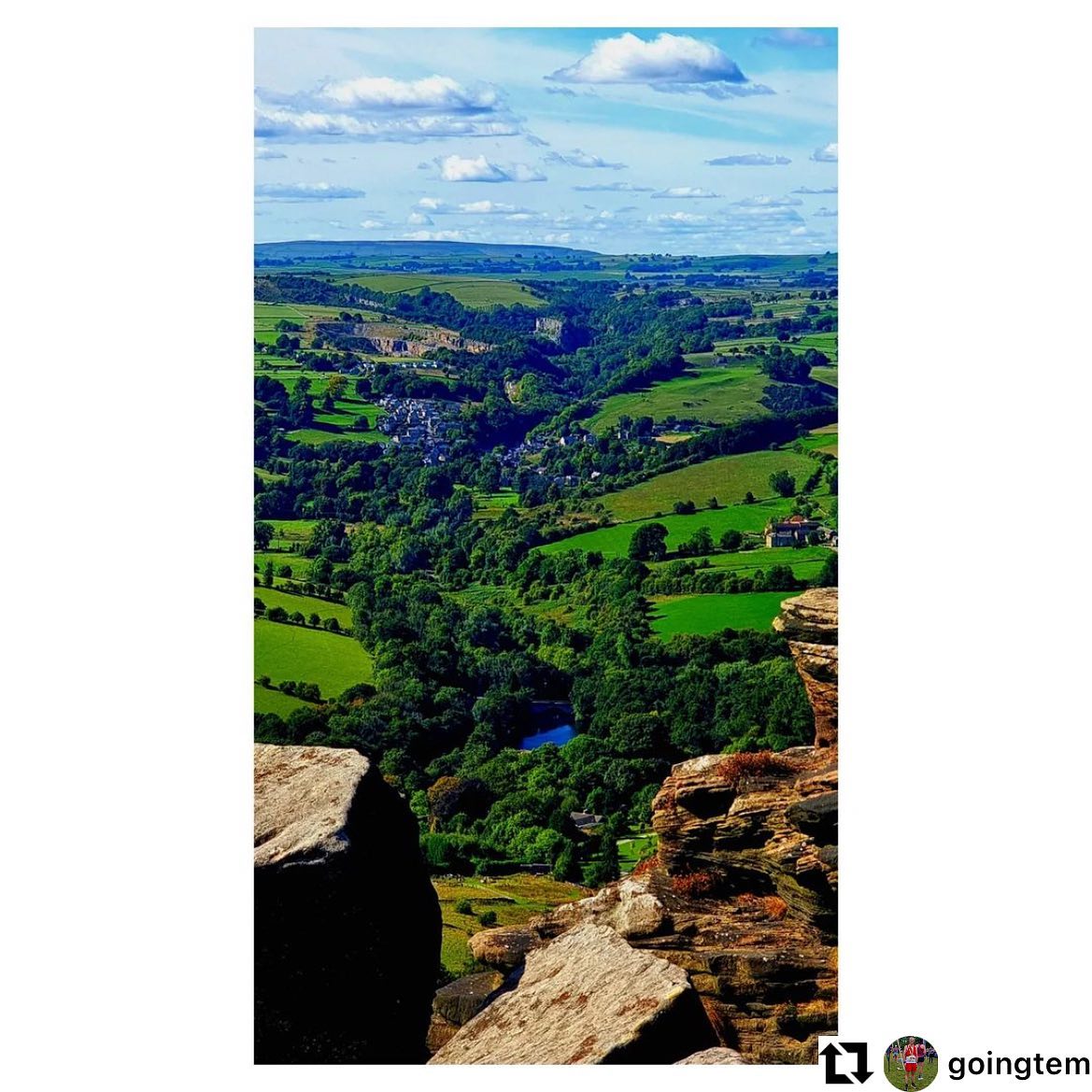 Repost from @goingtem 

A stunning day to be out in the Peak District - leading a group from @por...